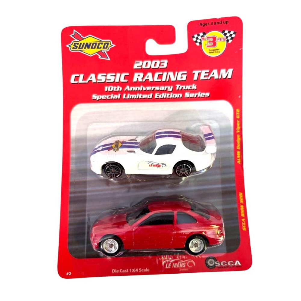 Sunoco 2003 Classic Racing Team Diecast 1:64 Maisto‎ BMW 328i Dodge Viper GTS